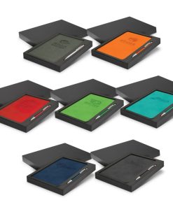 Logo Decorated Notebook and Pen Gift Sets