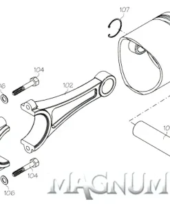 46407 (MAGNUM ENGINE PART) SCREW M3X3