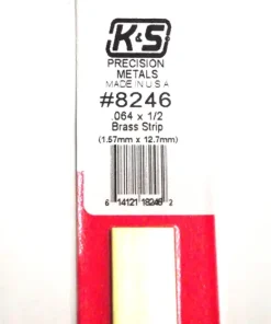K&S METAL #8246 .064 X 1:2′ BRASS STRIP 1PC
