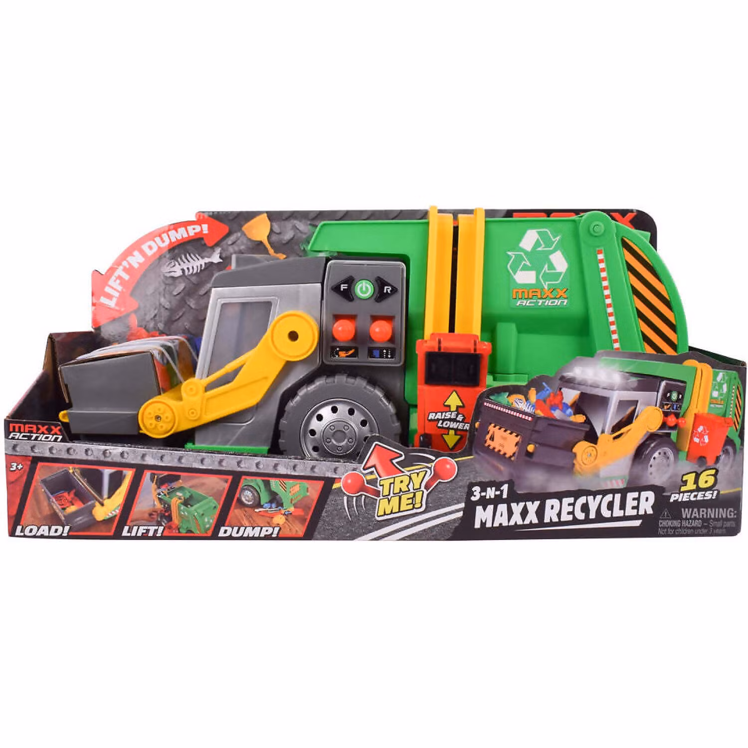 Maxx Action – 3-n-1 Lights & Sounds Maxx Recycler Truck
