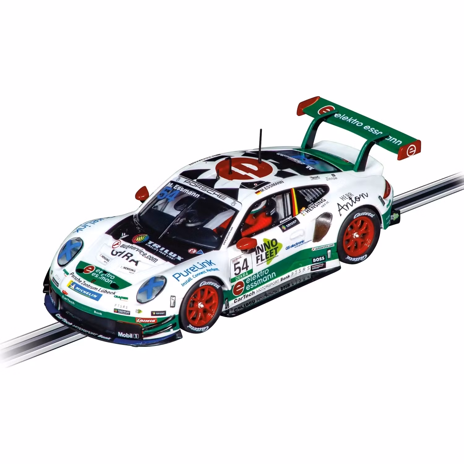 Carrera Evolution 1:32 – Porsche 911 CarTech Motorsport Bonk M. Essmann No.54 Slot Car Also Suits Scalextric