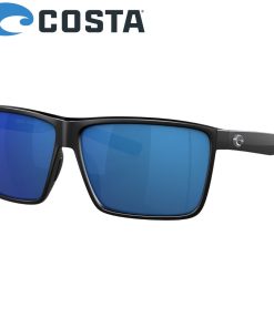 COSTA Polarized Sunglasses RINCON Matte Black Frame/580P Blue Mirror Lenses