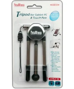Halloa Tripod Mini Tripod for Phone or Tablet – HN5604

Touch pen
Allows different angles
Material skid-proof foot pad in soft rubber
Dimensions 11